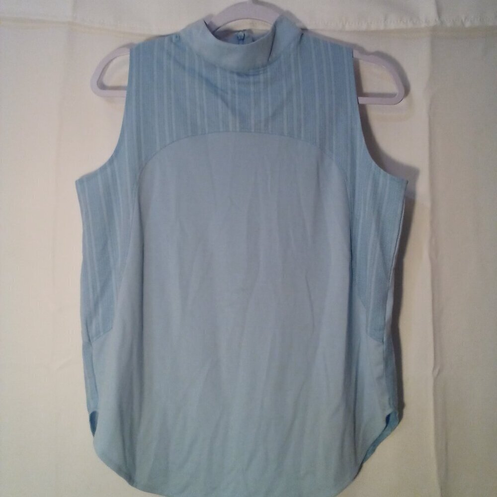 TASC Shirt Women M Sleeveless Active Tennis Golf Blue